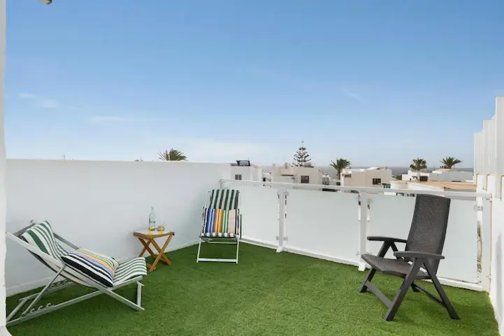 Solarium Privado con vistas al Mar en Apartamento Vacacional en Puerto del Carmen